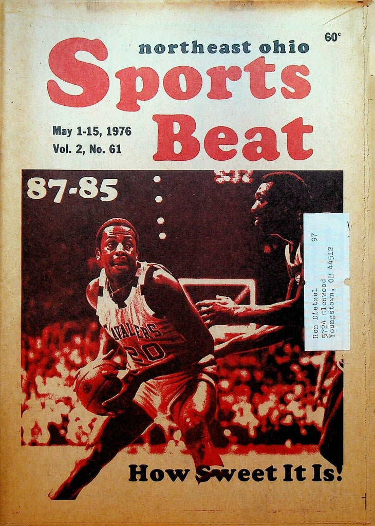 Northeast Ohio Sports Beat Magazine May 1 1976 Cleveland Cavaliers