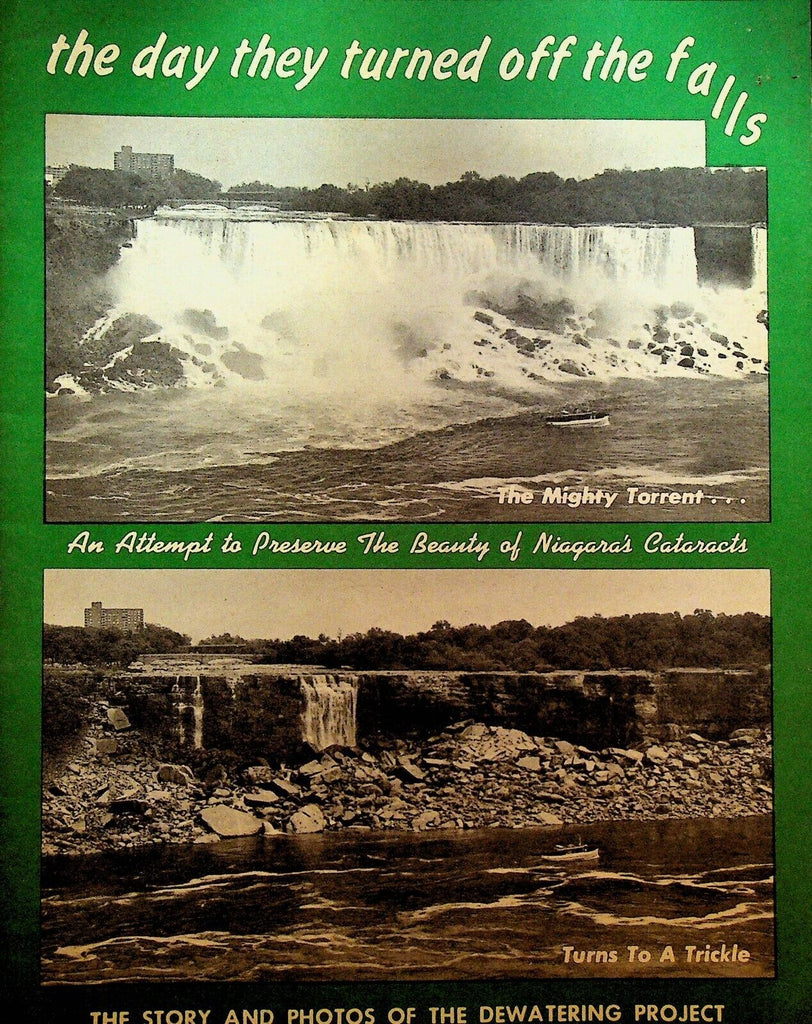 The Day They Turned off Niagara Falls 1969 Booklet Dewatering Project