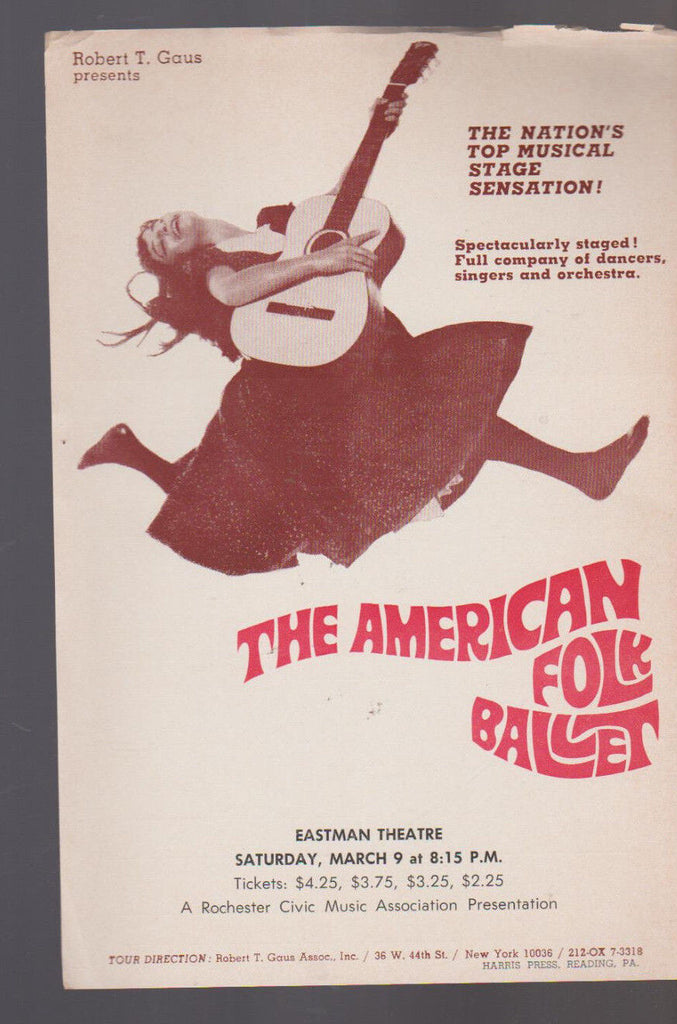 American Folk Ballet Rochester NY Ad Bill Eastman Theatre