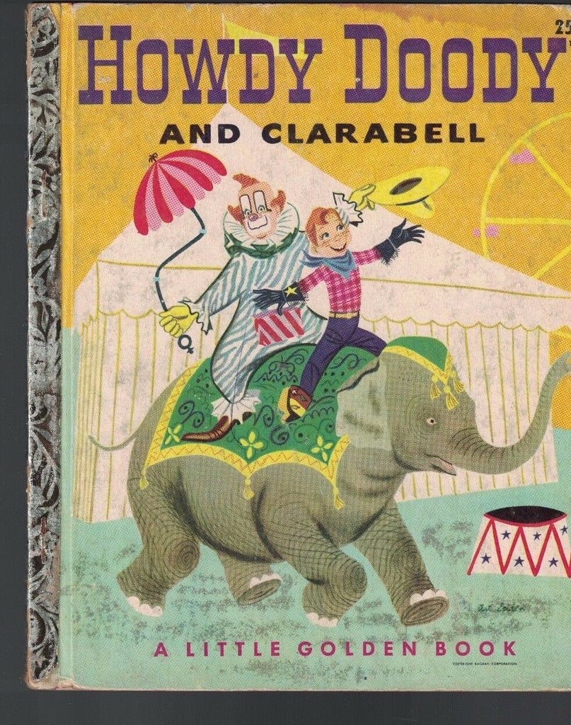 Howdy Doody & Clarabell Little Golden Book  4th print