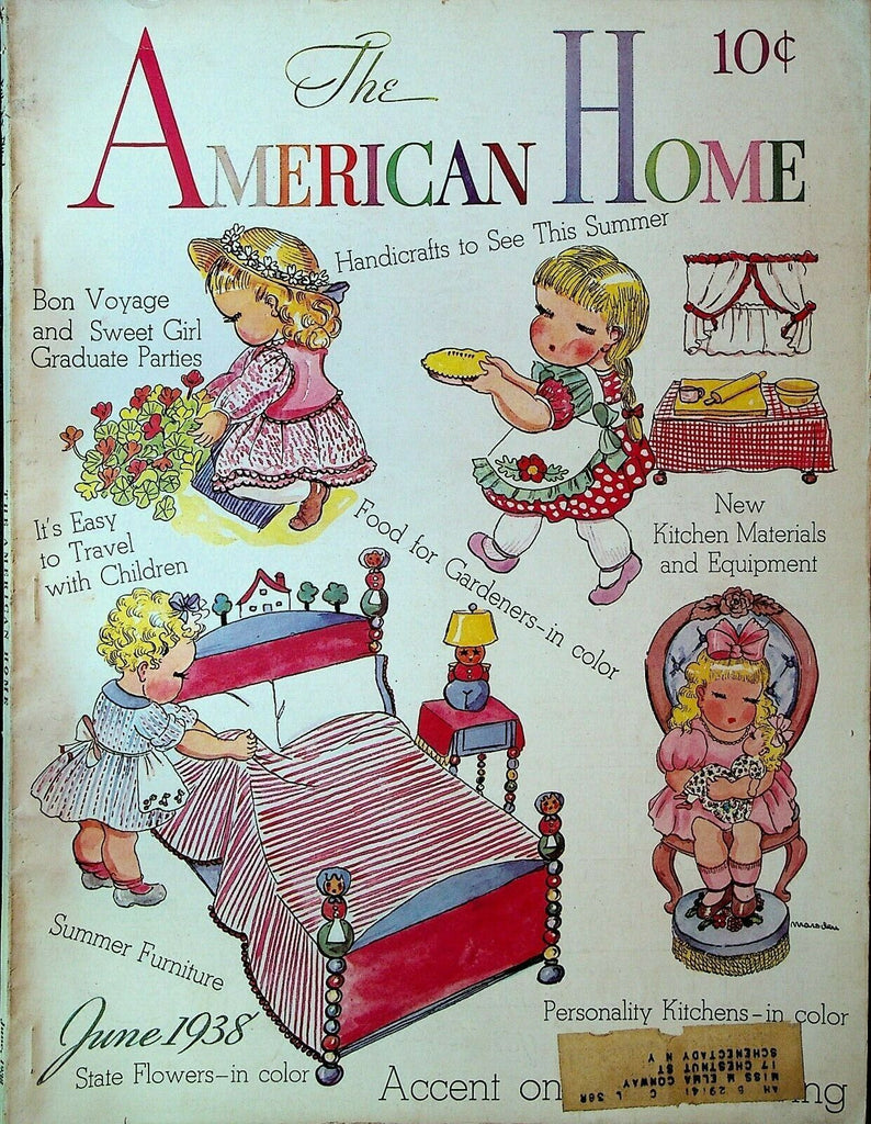 American Home Magazine June 1938 Herbert Marsden Rocky River Ohio