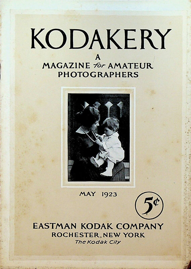 Kodakery Magazine for Amateur Photographers Kodak May 1923 Rochester NY