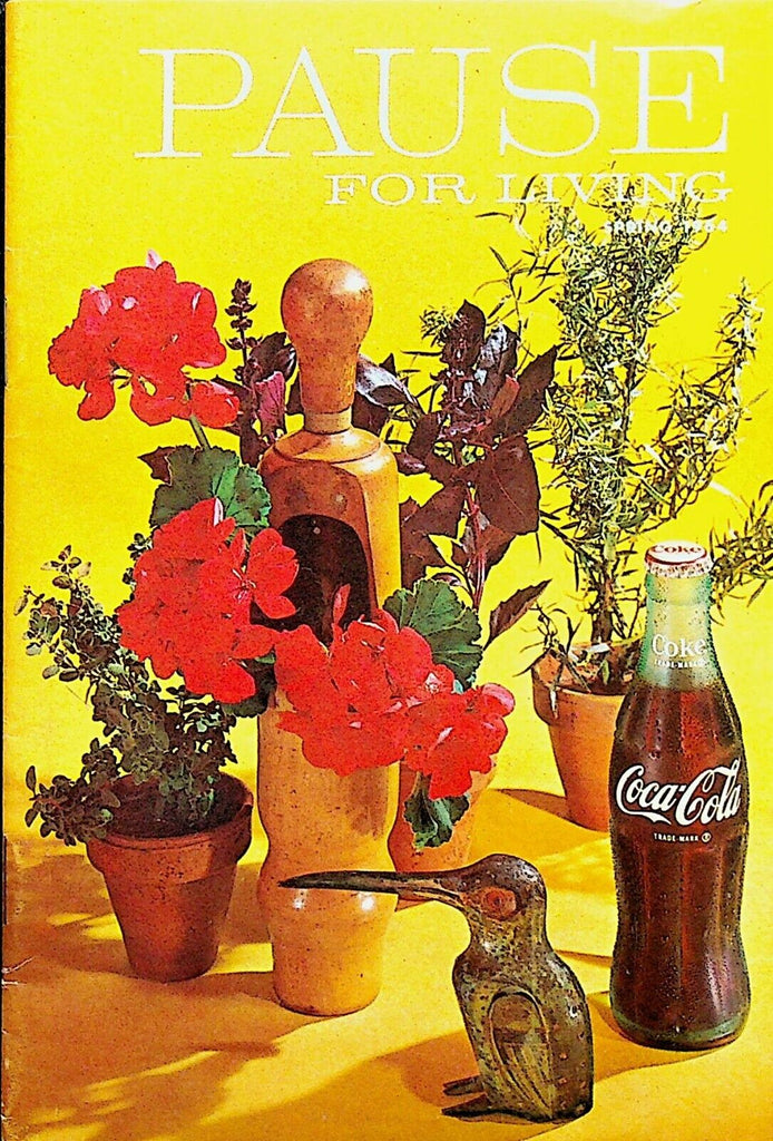Coca Cola Pause for Living Magazine Spring 1964 Ikebana Flower Arranging Easter