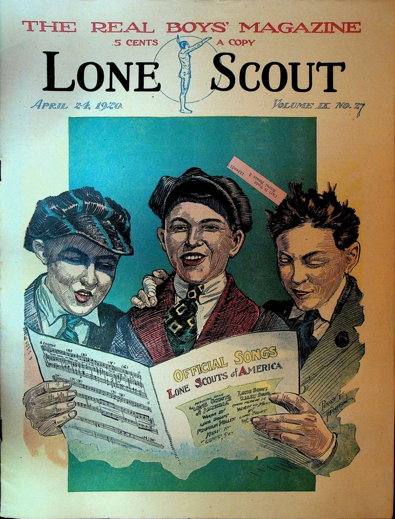 Lone Scout Magazine April 24 1920 Scouting Huckleberry Finn Movie Sugar Refining