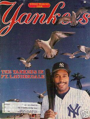New York Yankees magazine April 12 1984 Dave Winfield