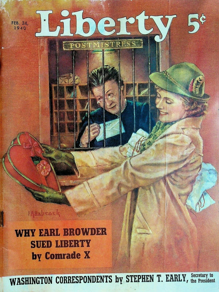 Liberty Magazine February 24 1940 Mary Martin J Edgar Hoover Earl Browder