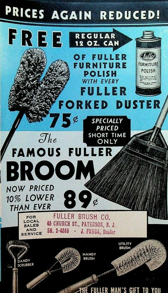 Fuller Brush Company Brochure 1937 Duster Broom Wax Polish Tooth Powder