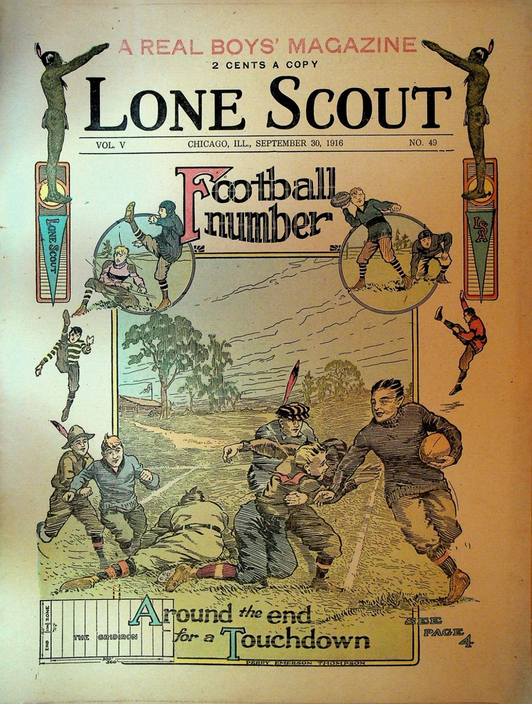 Lone Scout Magazine September 30 1916 Scouting Football