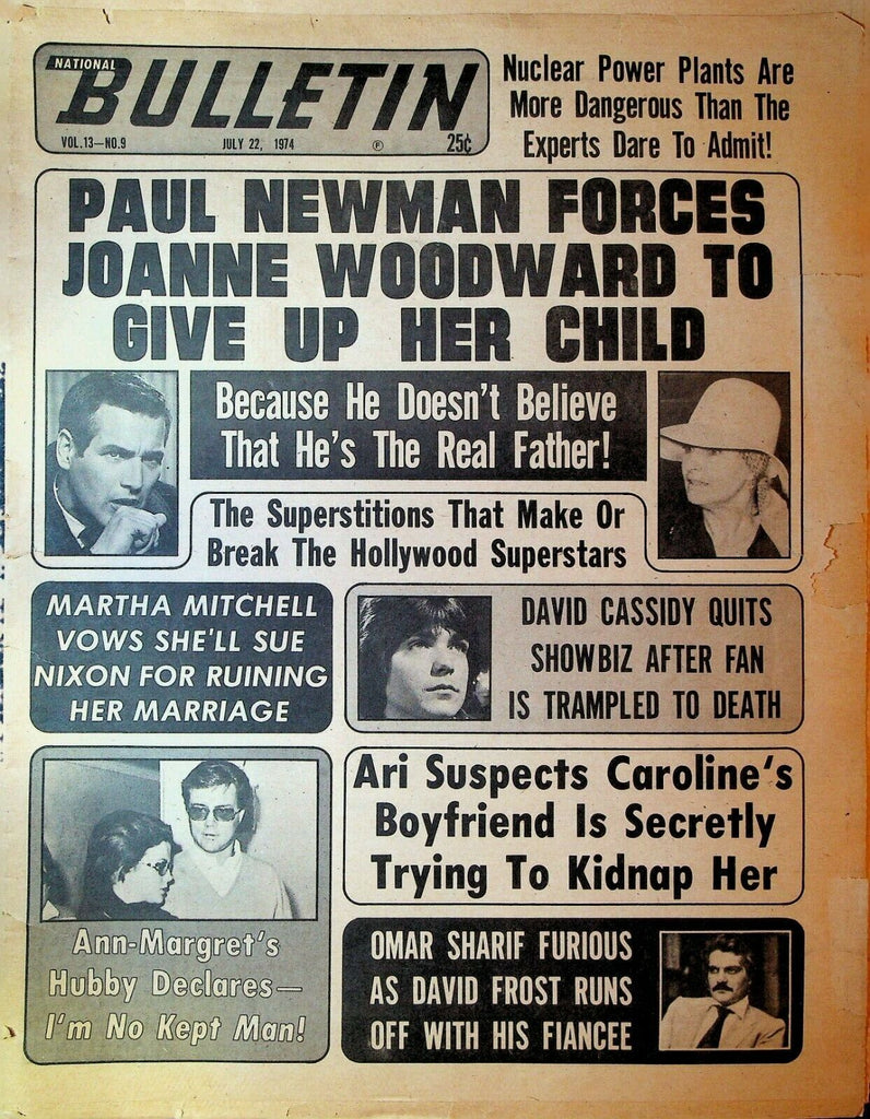 National Bulletin July 22 1974 Twiggy Groucho Marx Andy Warhol Paul Newman