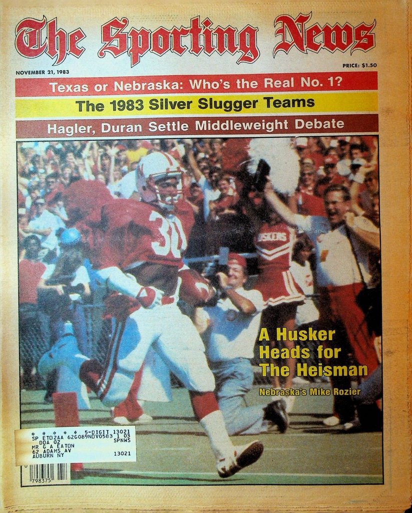 The Sporting News November 21  1983 Mike Rozier Roberto Duran Marvin Hagler