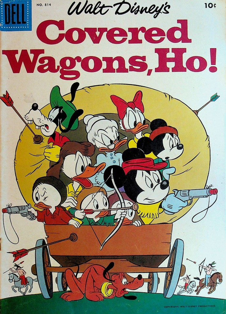 Covered Wagons Ho Walt Disney Four Color 814 Dell Comics 1957
