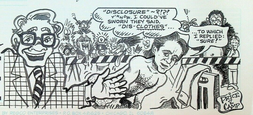 Moviola Original Art Disclosure 1994 Michael Douglas Mike Price Todd Camp