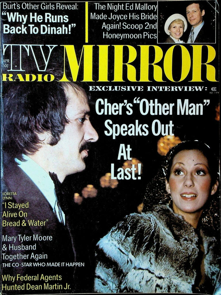 TV Radio Mirror April 1974 Sonny Cher Burt Reynolds Mary Tyler Moore