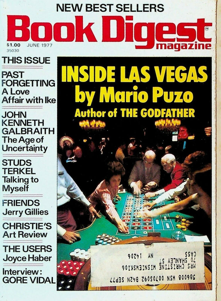 Book Digest Magazine June 1977 Gore Vidal Inside Las Vegas Studs Terkel Ike