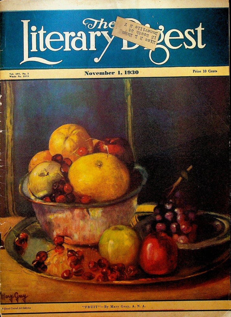 Literary Digest November 1 1930 R-101 Airship Crash Liu Manqing Tibet