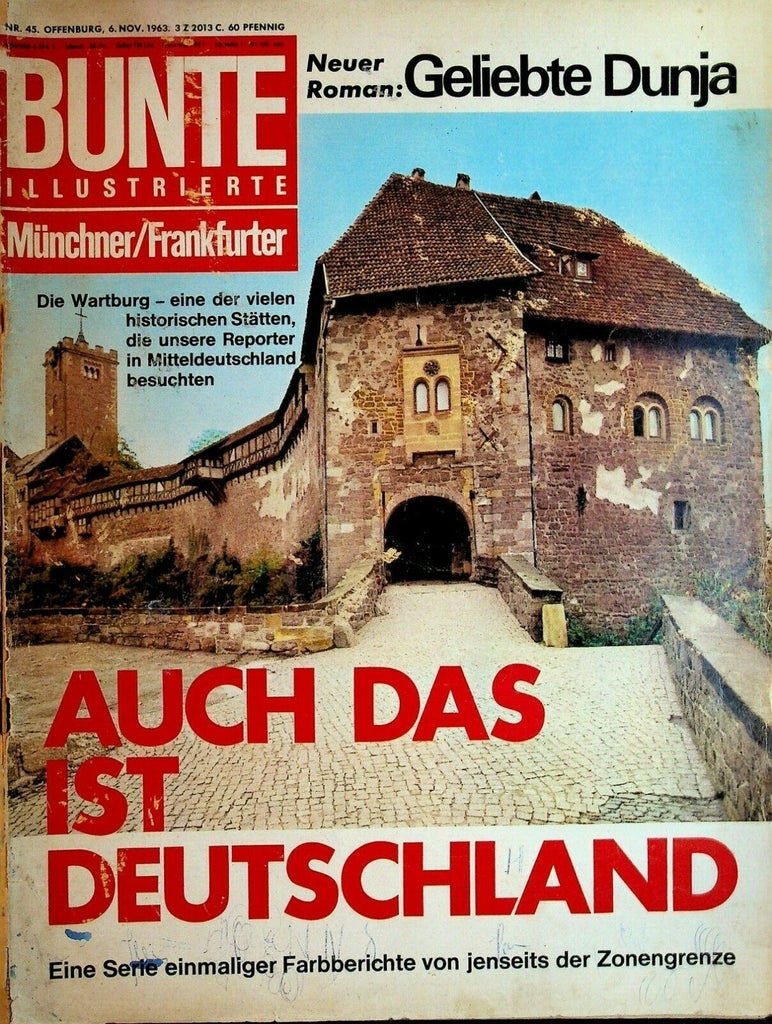 Bunte Illustrierte November 6 1963 England Soccer Ibn Saud Alfred Hitchcock