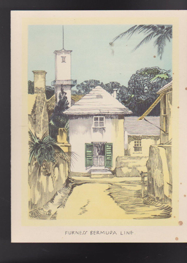Furness Bermuda Line Queen of Bermuda Luncheon  Menu March 12 1959