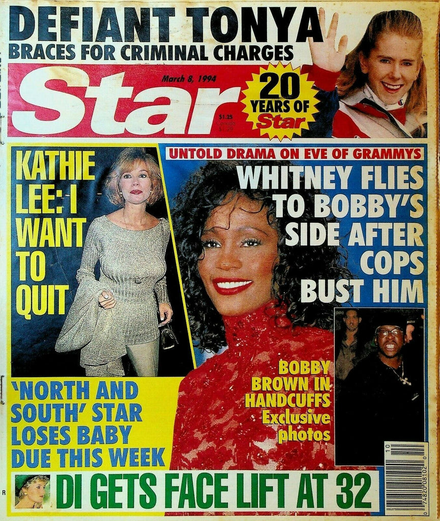 Star March 8 1994 Kathie Lee Gifford Whitney Houston Princess Diana