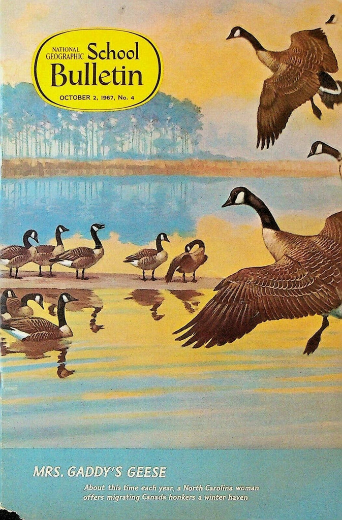 National Geographic School Bulletin October 2 1967 Canadian Geese Iceland