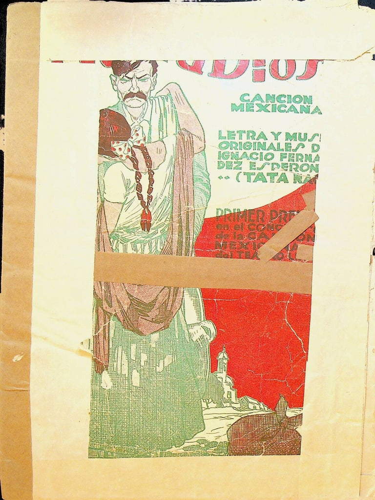 Quera Dios Sheet Music Cancion Mexicana 1927