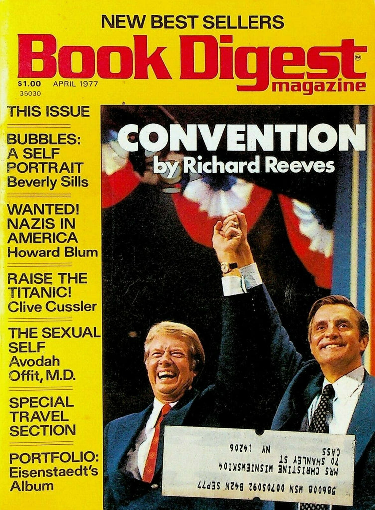Book Digest Magazine April 1977 Jimmy Carter Beverly Sills Clive Cussler
