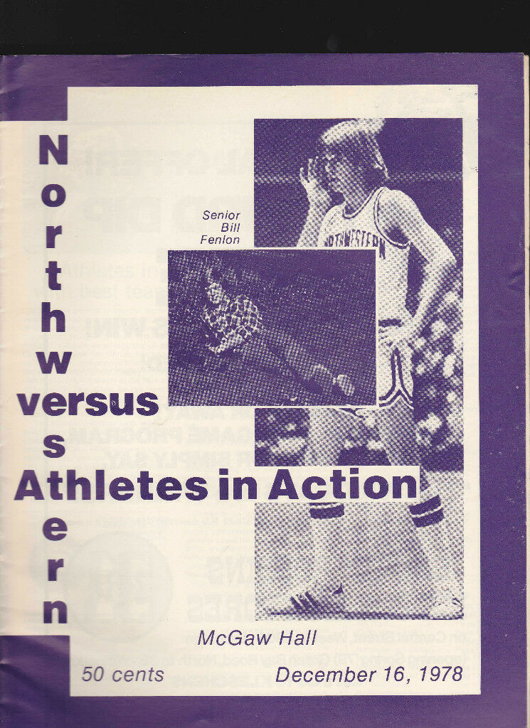 Athletes in Action v Northwestern NCAA basketball program December 16 1978