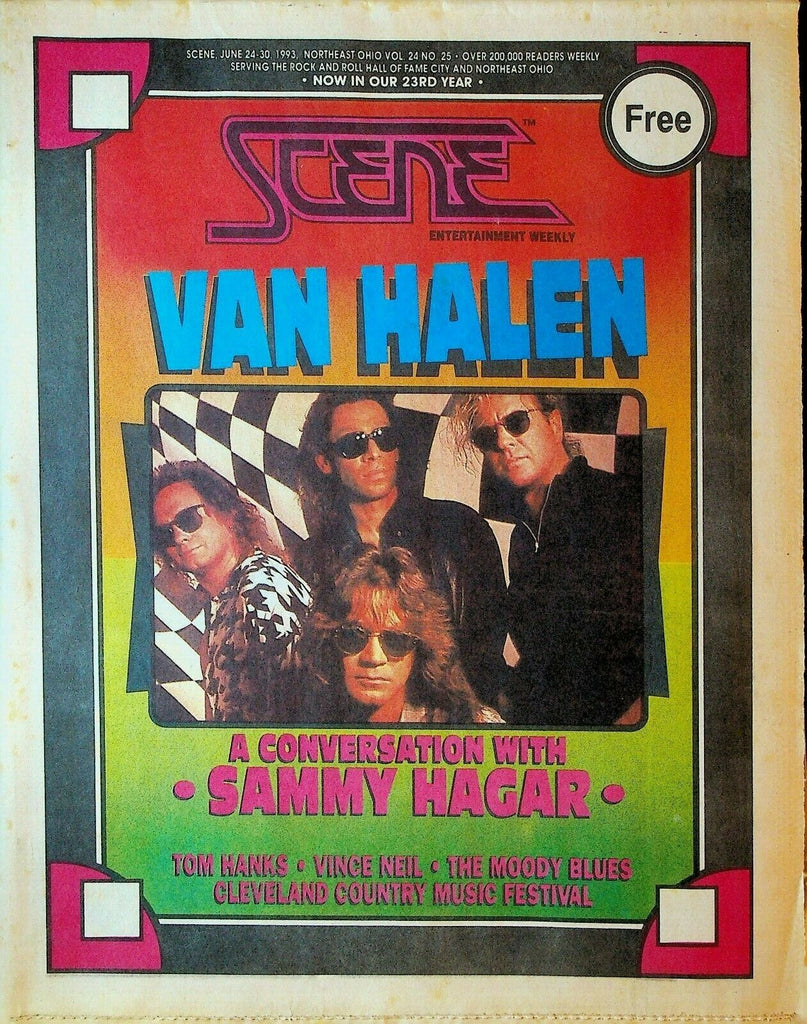Cleveland Scene Magazine June 24 1993 Van Halen Mick Taylor Vince Neil