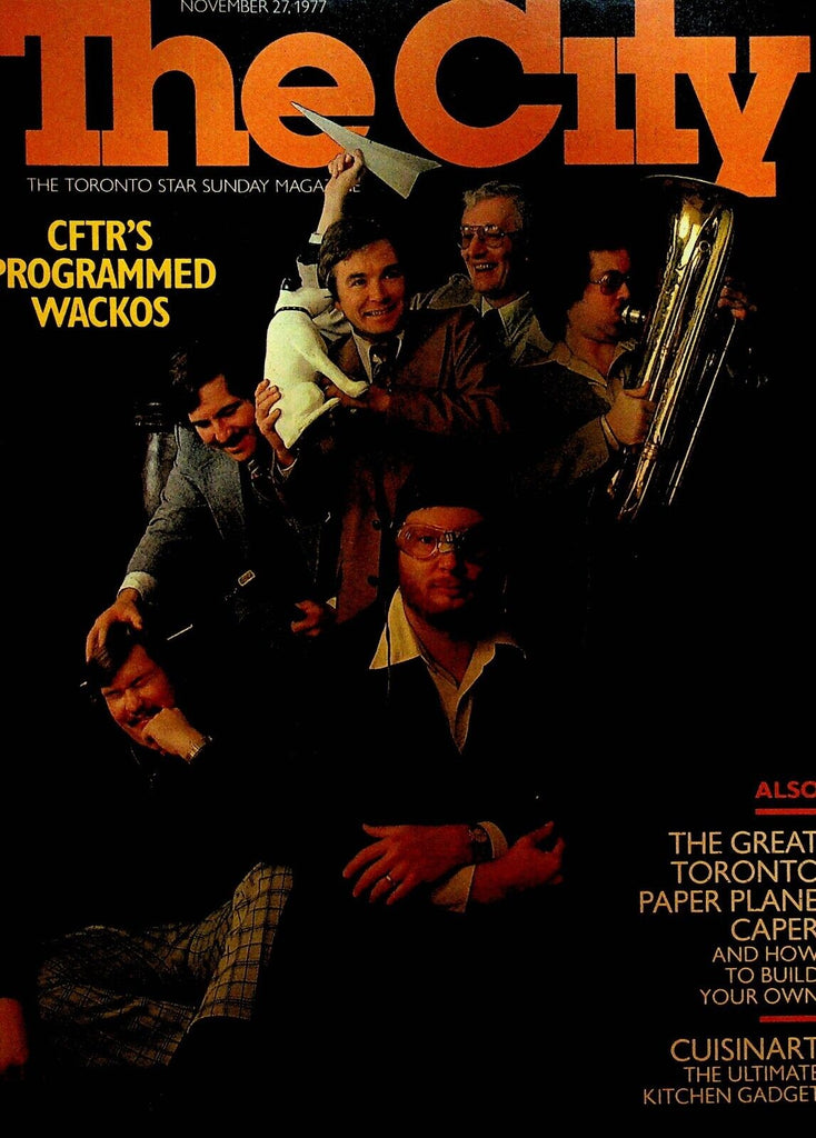 The City Toronto Star Sunday Magazine November 27 1977 Paper Airplanes CFTR