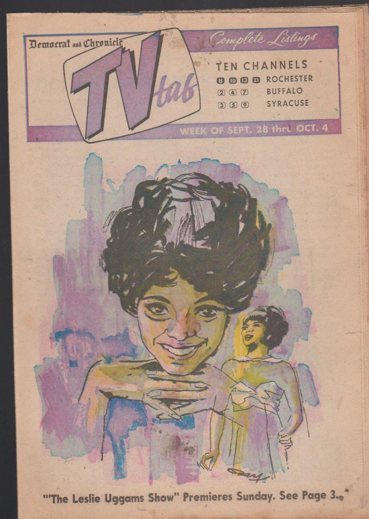 Democrat & Chronicle TV Tab September 28 1969 Leslie Uggams Show
