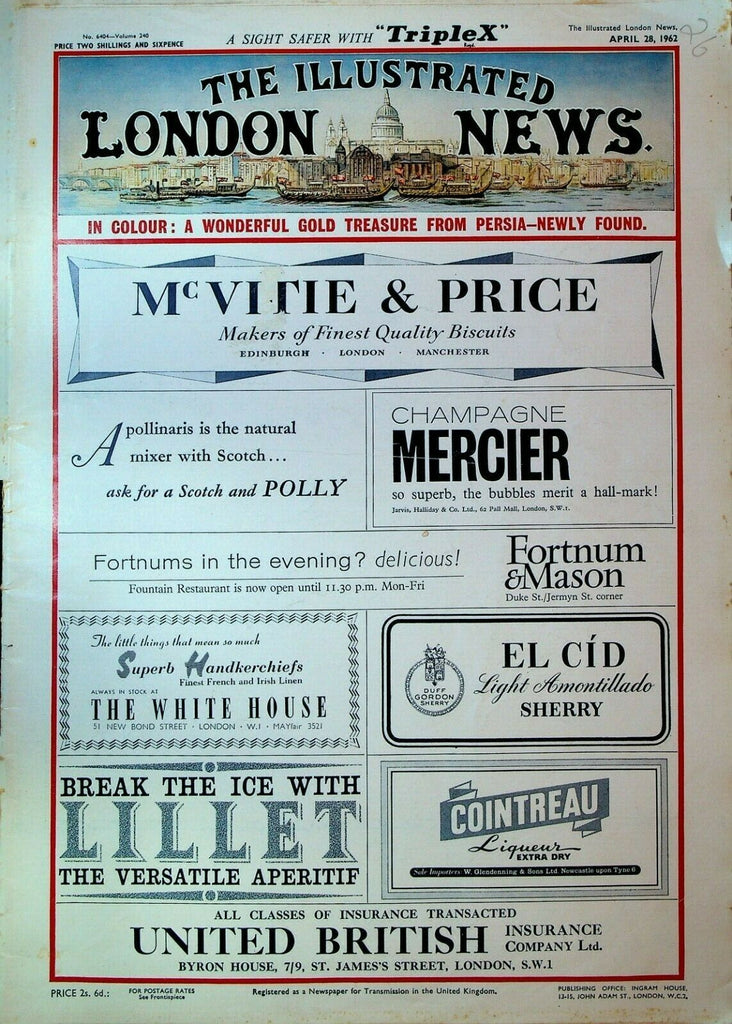 Illustrated London News April 28 1962 JFK Queen Elizabeth City of Truro