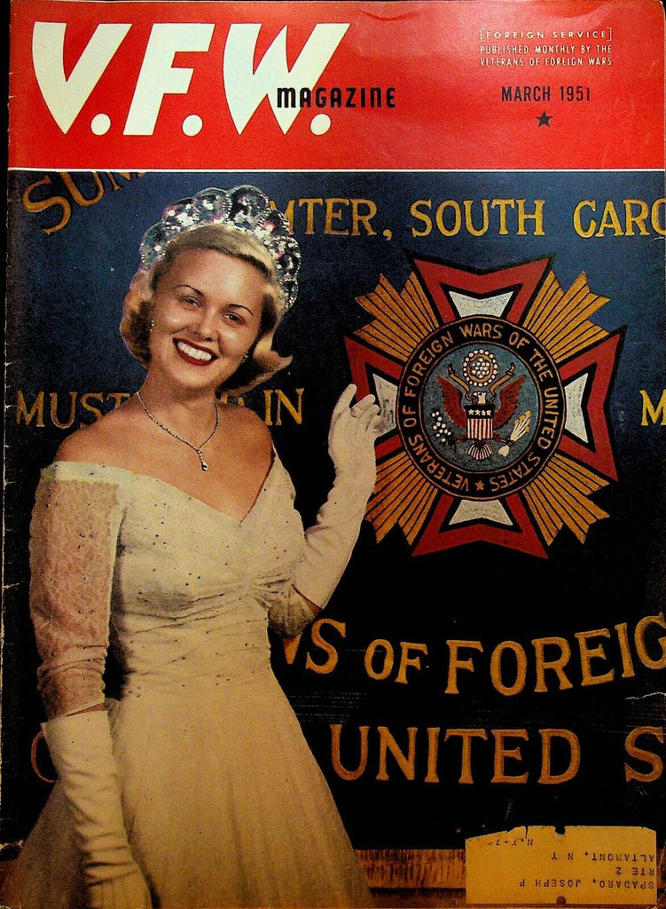 VFW Magazine March 1951 Gwyn Shelor Sumter SC Clovey La Croix