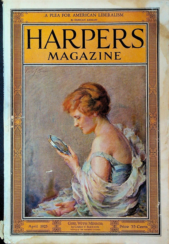 Harper's Magazine April 1925 Carle Blenner GK Chesterton King Louis XVI