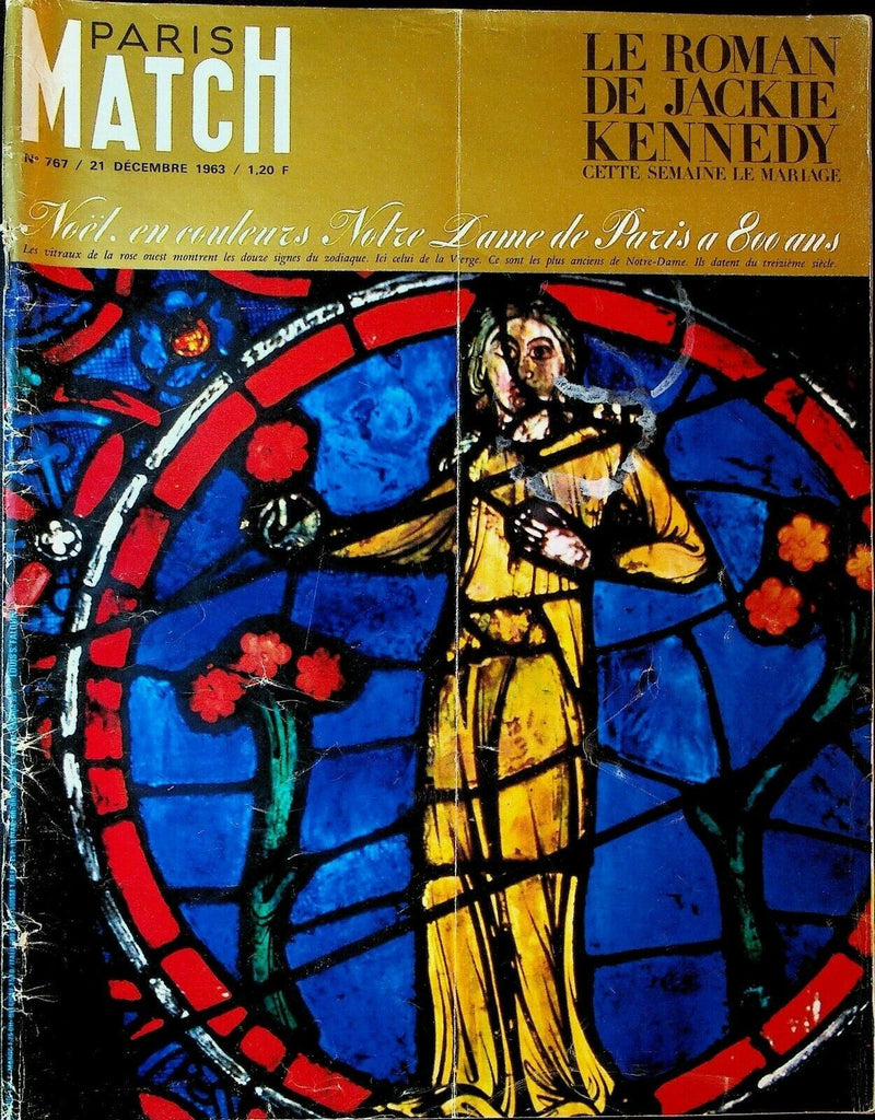 Paris Match December 21 1963 Jackie Kennedy Frank Sinatra Notre Dame Cathedral
