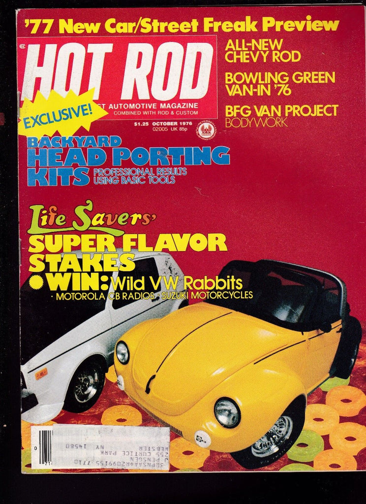 Hot Rod Magazine Street Freak VW Rabbits Van-In October 1976 FREE US S/H