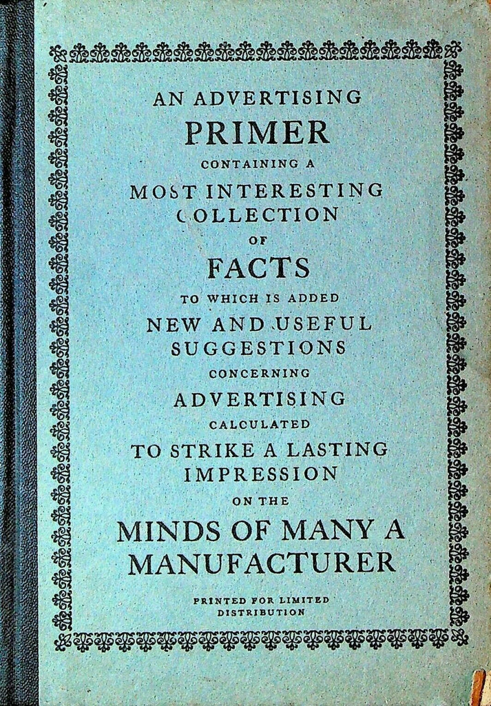 An Advertising Primer 1918 Quality Group Harper's Scribner's Atlantic Monthly