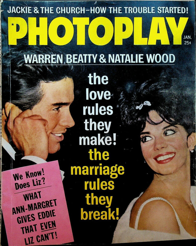 Photoplay Magazine January 1963 Warren Beatty Natalie Wood Ann-Margret