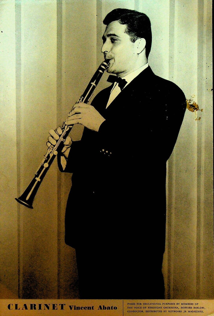 Vincent Abato Clarinet Photo Voice of Firestone Orchestra