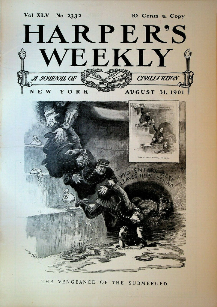 Harper's Weekly August 31 1901 Constantinople Saratoga Horse Racing Golf