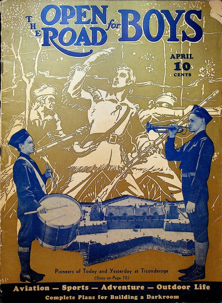 Open Road for Boys April 1941 Boys' Town Mickey Rooney Ticonderoga