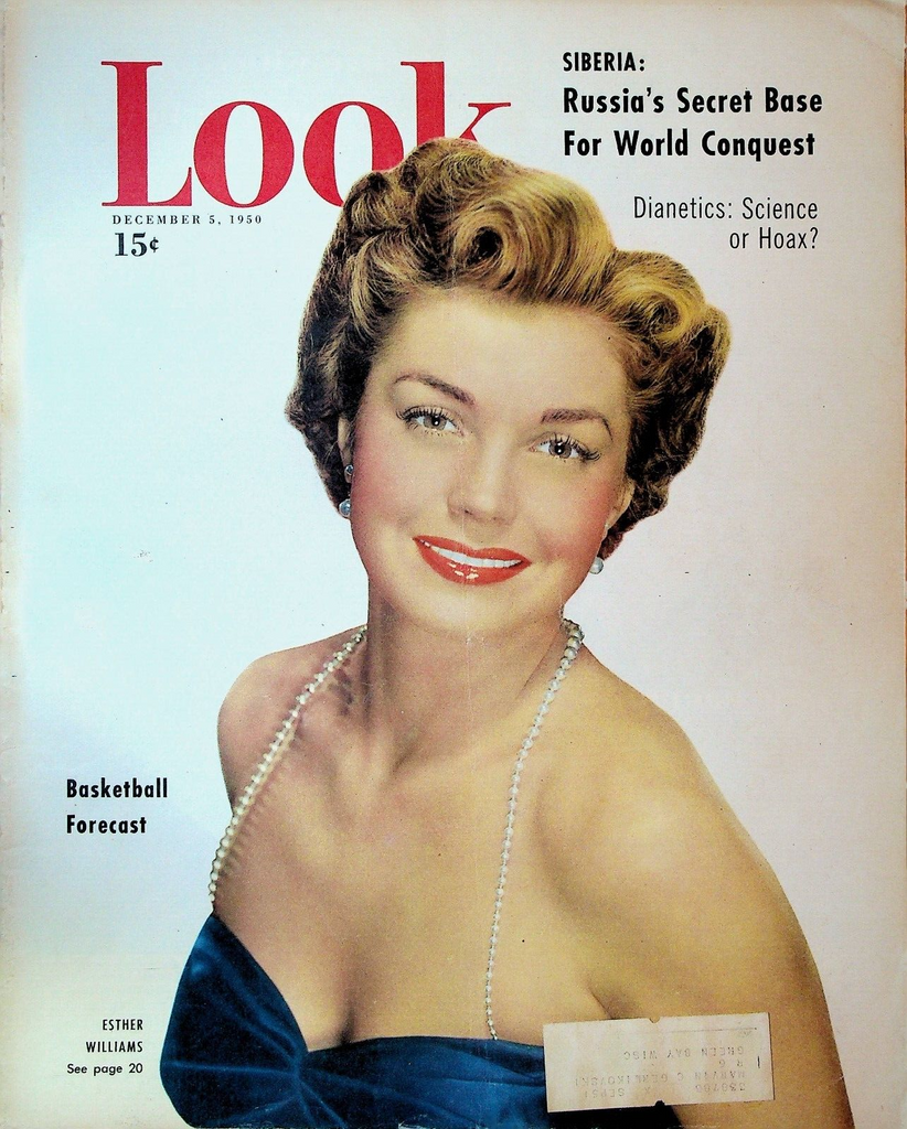 Look Magazine December 5 1950 Dianetics L Ron Hubbard Esther Williams