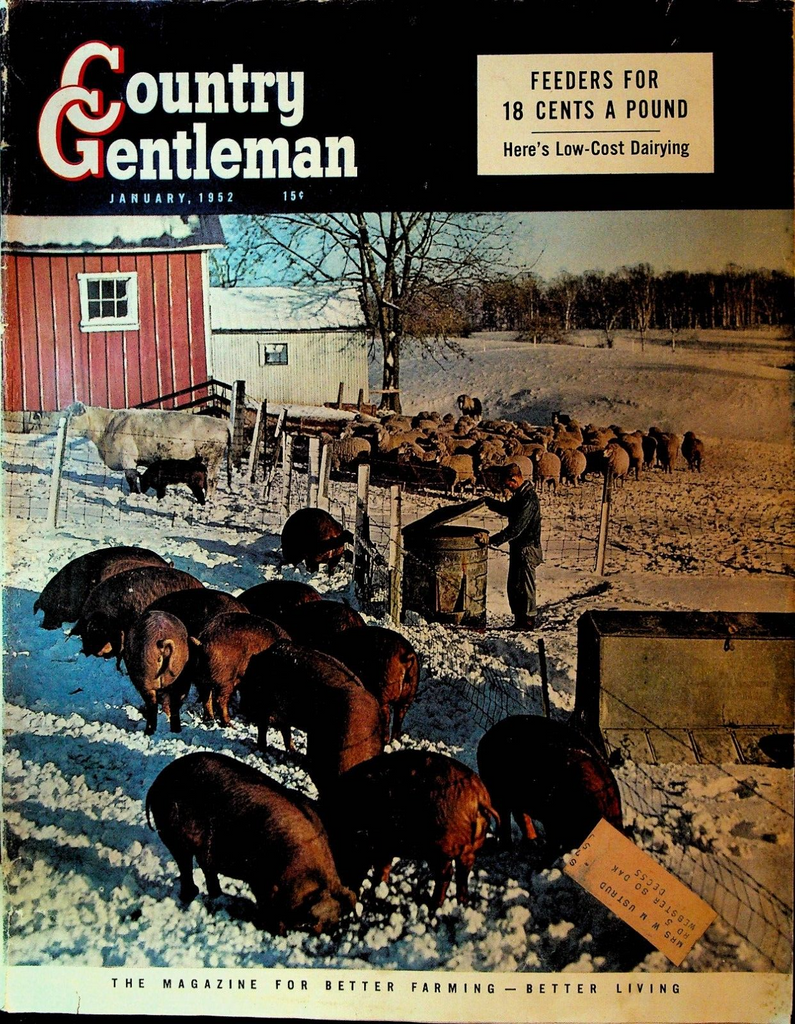 Country Gentleman Magazine January 1952 CR Smith & Son Hartford City In Farm