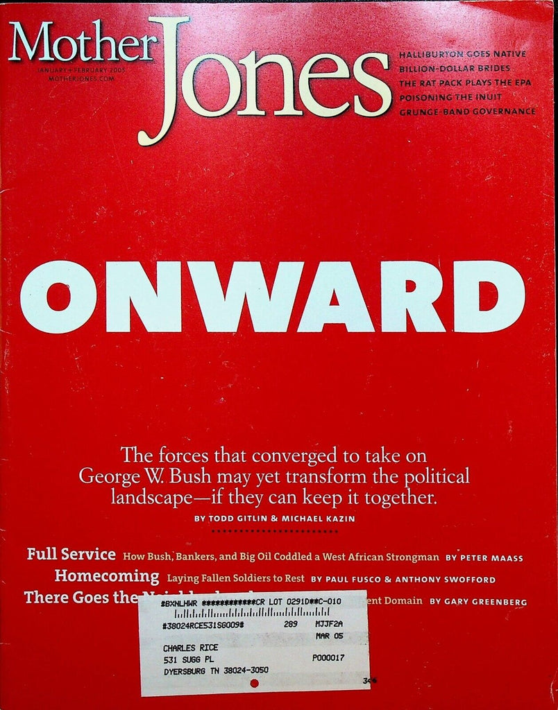 Mother Jones Magazine January 2005 Kalahari Bushmen Afghanistan