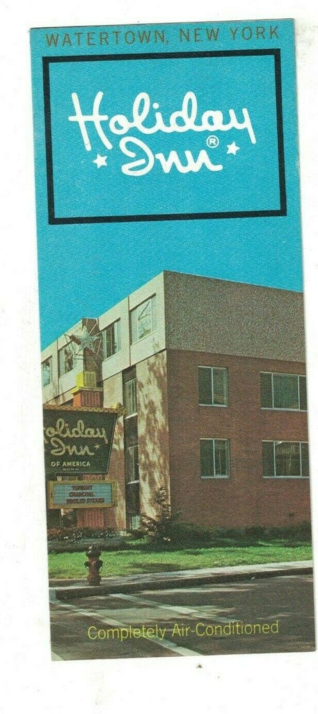Holiday Inn Watertown New York Hotel Brochure 1968 Your Host from Coast to Coast