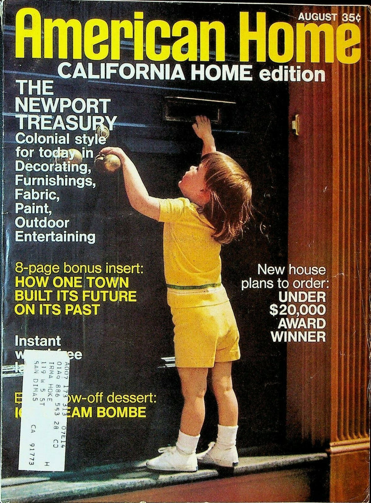 American Home Magazine August 1970 California Home Newport Treasury