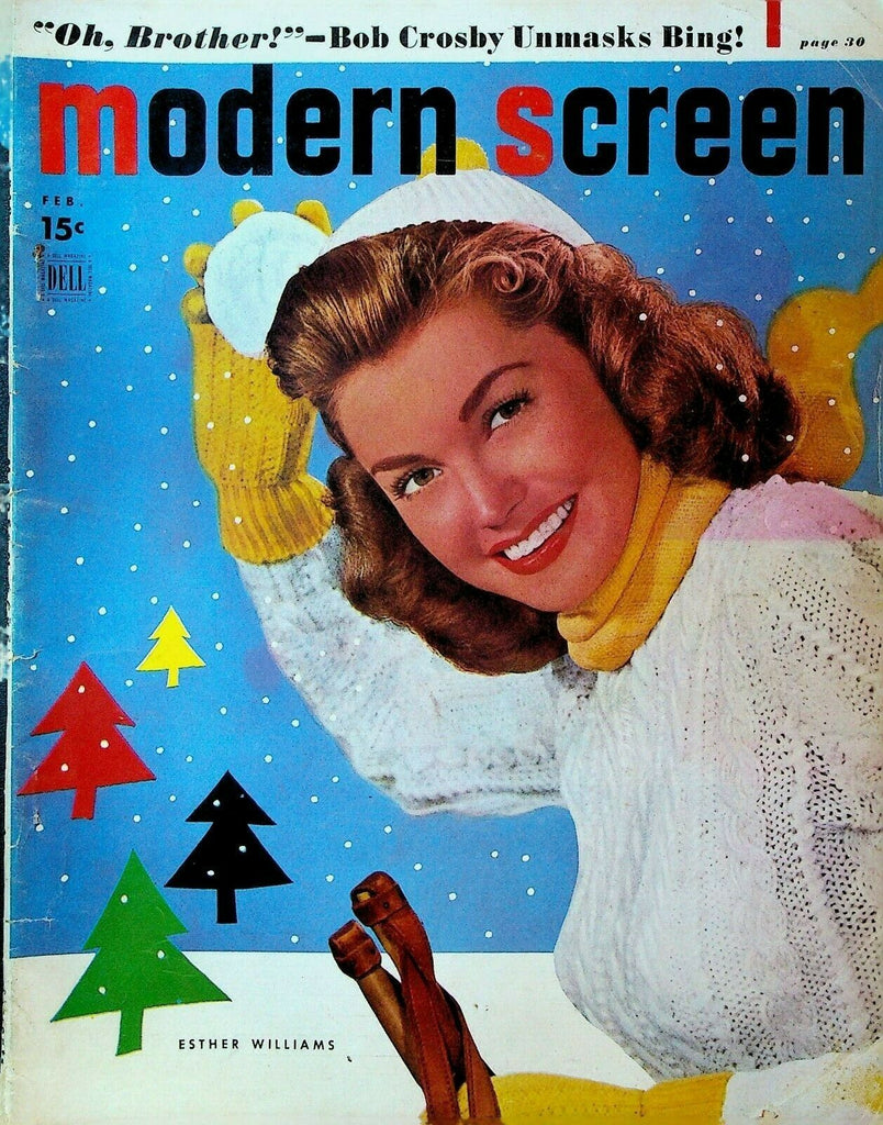 Modern Screen February 1949 Esther Williams Rita Hayworth Bob Hope Cary Grant