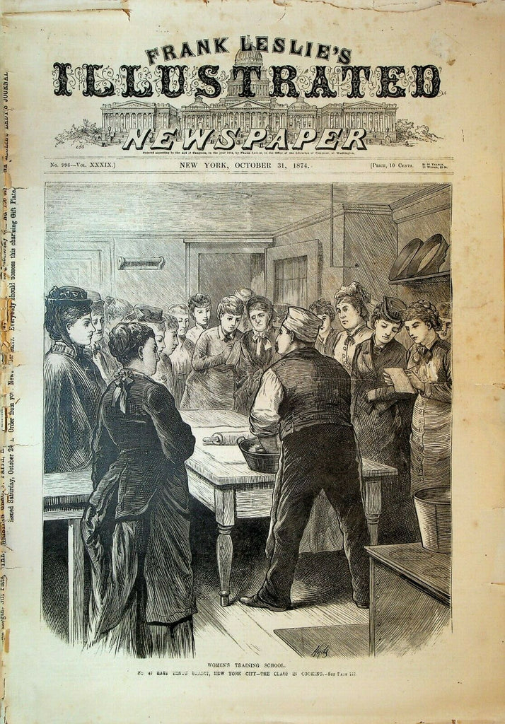 Frank Leslie's Illustrated Newspaper October 31 1874 Abraham Lincoln
