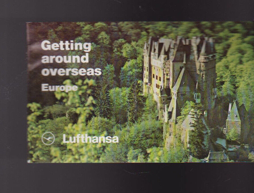 Getting Around Overseas Europe Booklet Lufthansa 1979