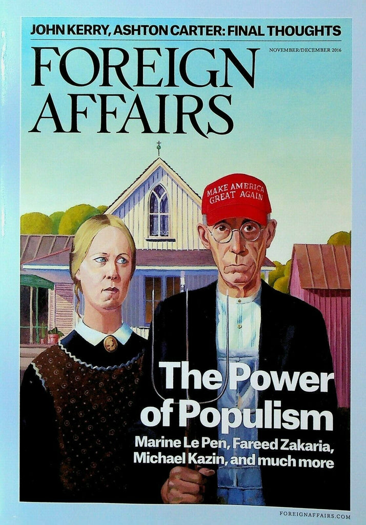 Foreign Affairs November 2016 John Kerry Ashton Carter Marine Le Pen China