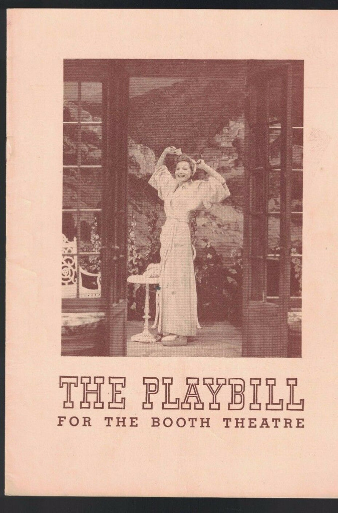 The Two Mrs Carrolls Playbill August 29 1943 Elisabeth Bergner Vera Allen