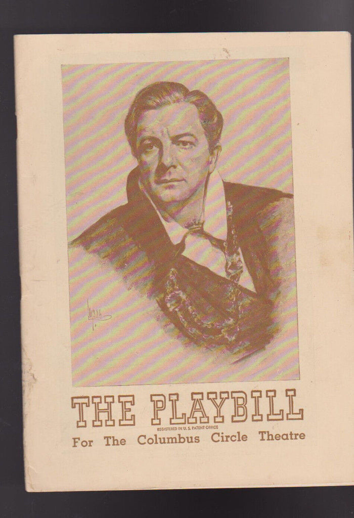 Hamlet Playbill Maurice Evans Columbus Circle Theatre January 14 1946